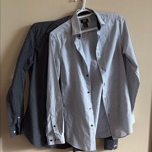 H&M Two Men’s Button Down Casual Shirts